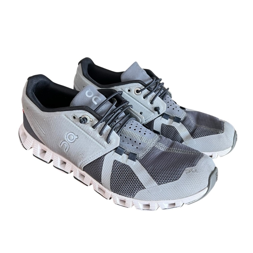 On Running Cloud Mesh Running Shoes Gray Sneakers in Slate Rock Women’s Size 8